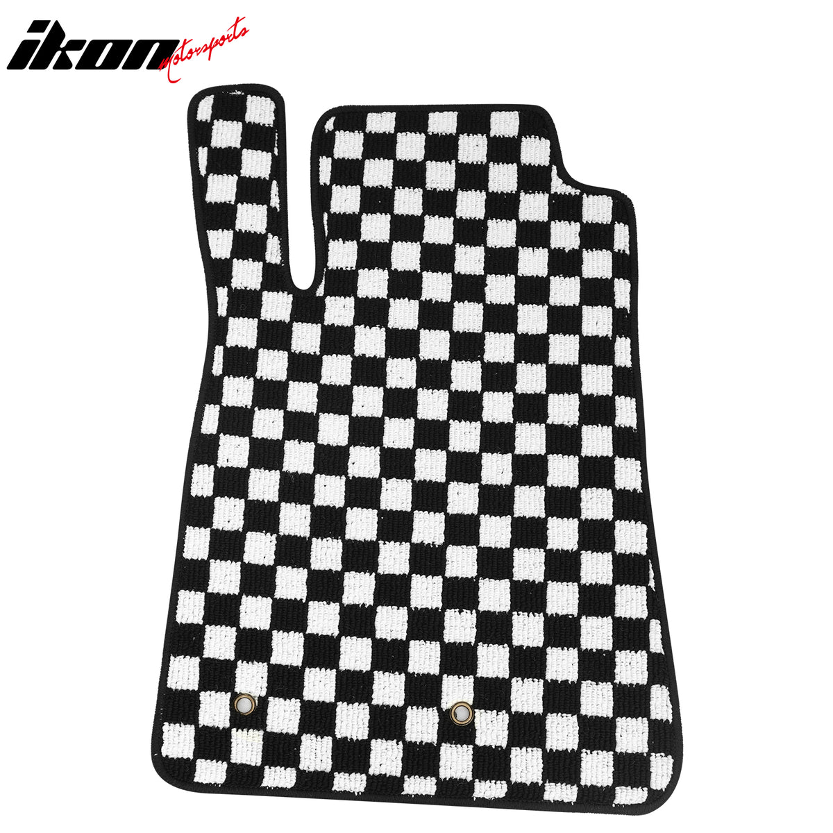 Fits 05-09 Ford Mustang Anti-slip Floor Mats Checkered Carpets Black White Plaid