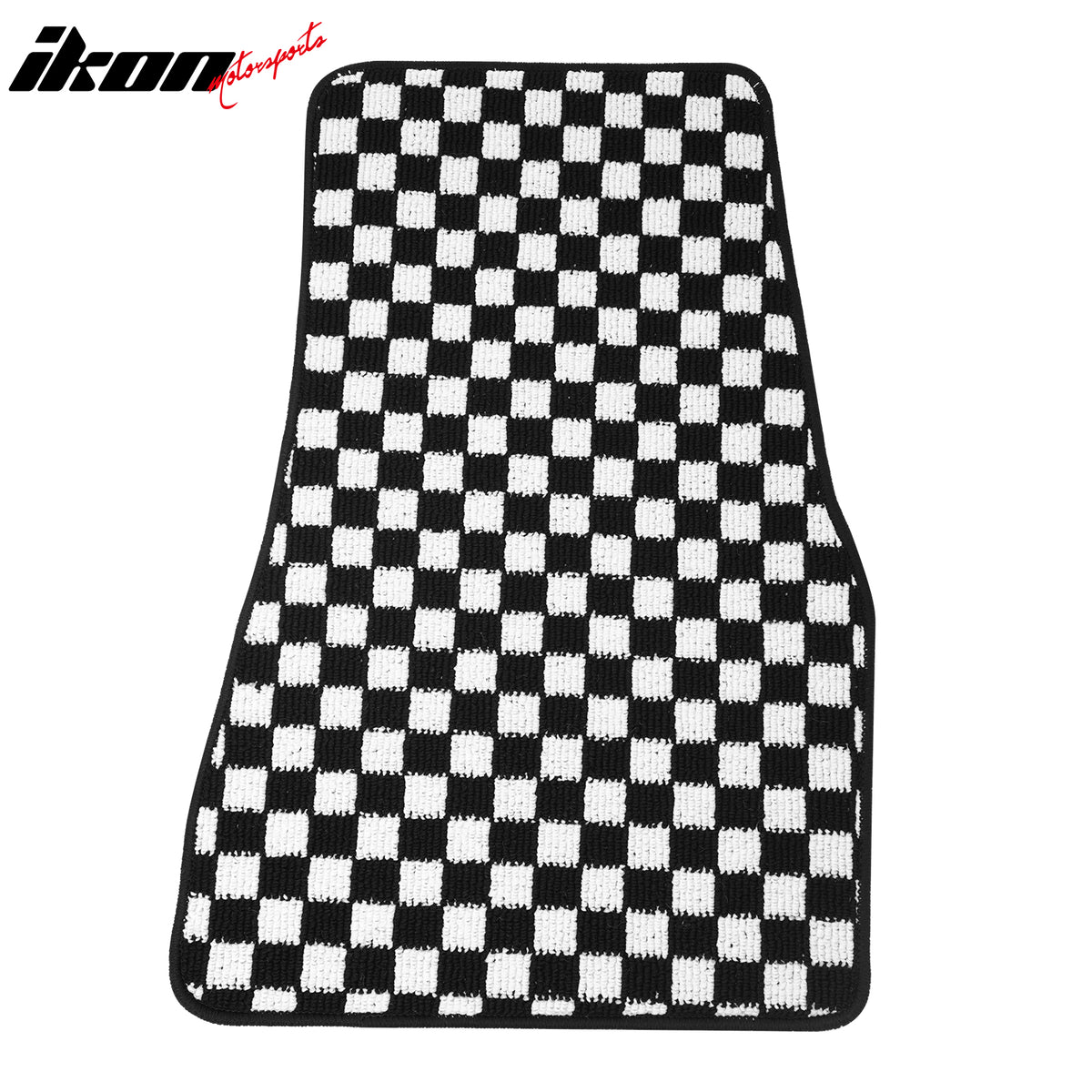 Fits 05-09 Ford Mustang Anti-slip Floor Mats Checkered Carpets Black White Plaid