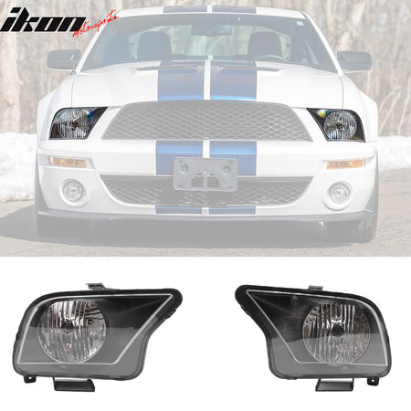 Fits 05-09 Ford Mustang GT V6 Shelby GT500 Front Bumper Conversion W/ Headlights