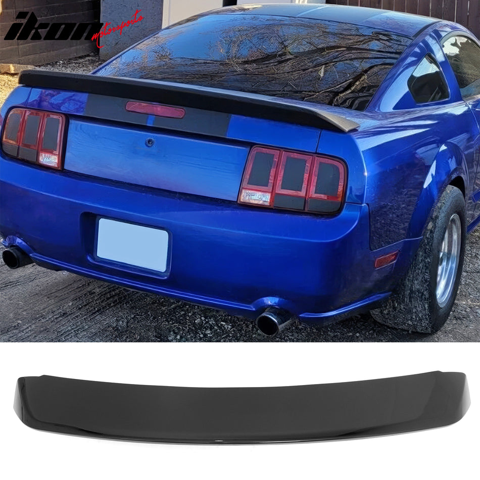 2005-2009 Ford Mustang GT500 Style Gloss Black Trunk Spoiler ABS