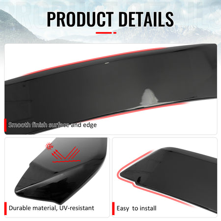 Fits 05-09 Ford Mustang 2DR GT500 Style Gloss Black Rear Trunk Spoiler Wing ABS