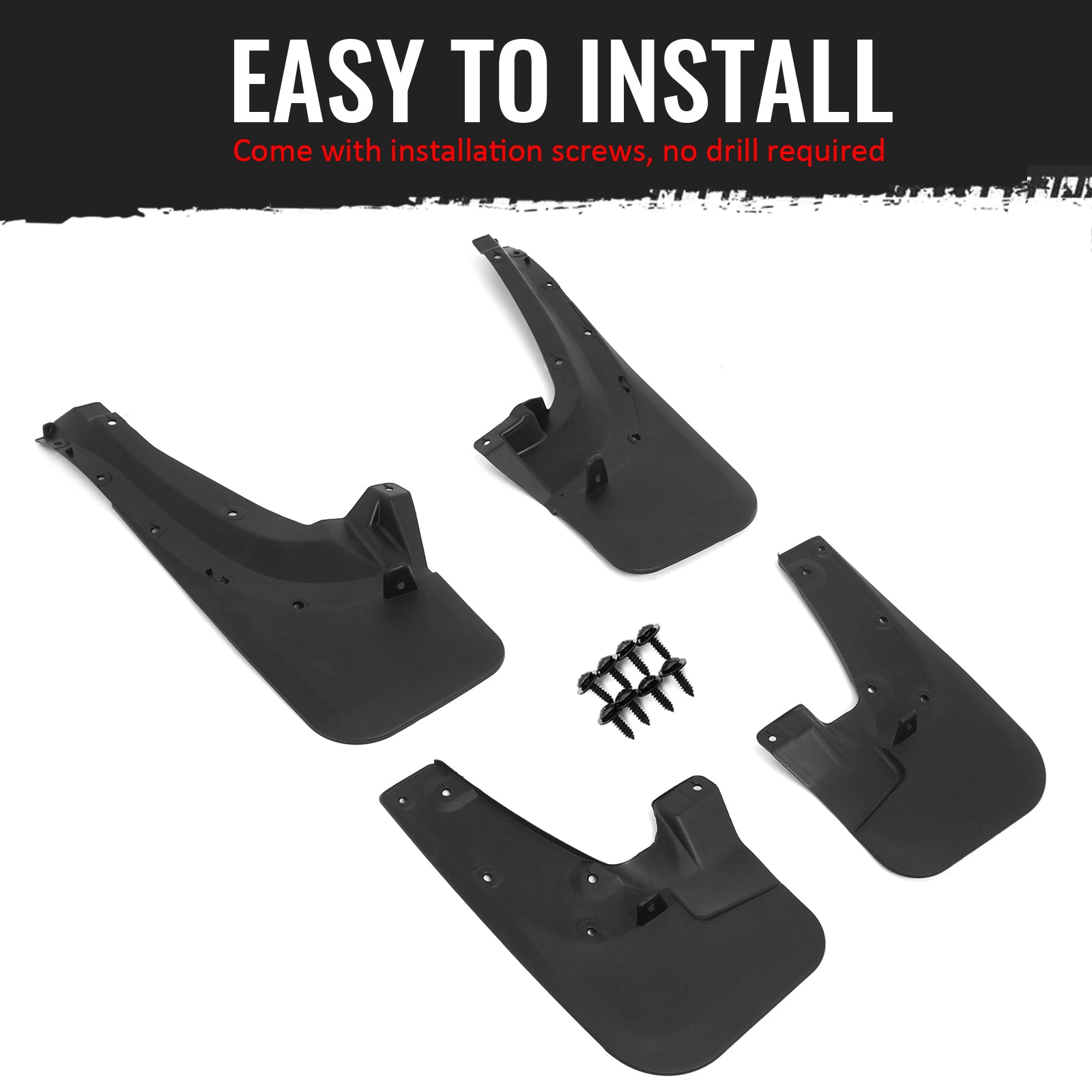 Fits 05-09 Toyota 4Runner Limited SR5 Fender Mud Flaps Wheel Arch Splash Guards