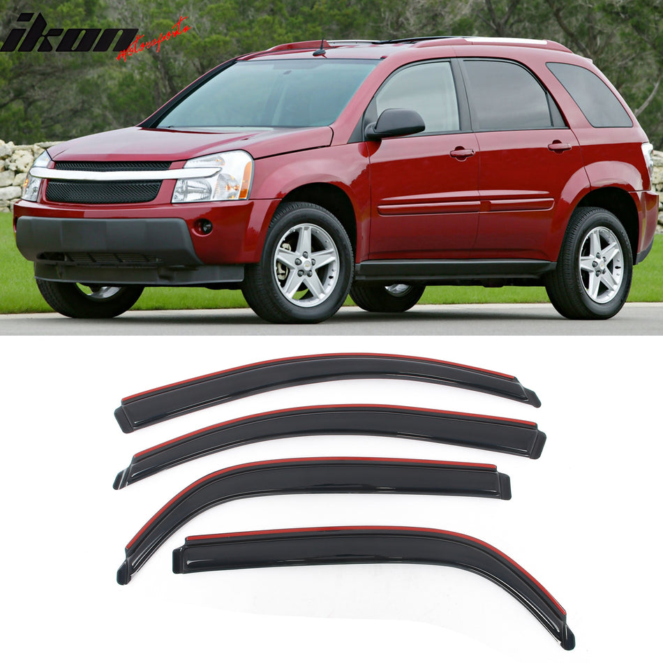 2005-2009 Chevy Equinox 06-09 Pontiac Torrent Window Visors In Channel