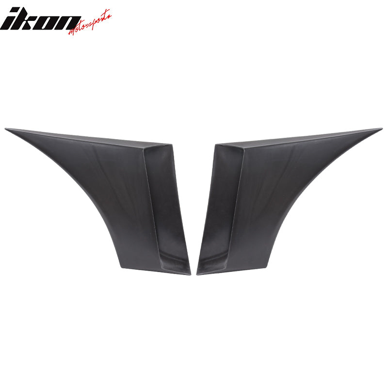 Fits 05-09 Ford Mustang Coupe Roof Spoiler + Side Fender Scoop + Window Louvers