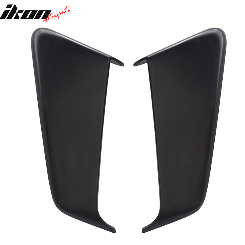 Fits 05-09 Ford Mustang Coupe Roof Spoiler + Side Fender Scoop & Window Louvers
