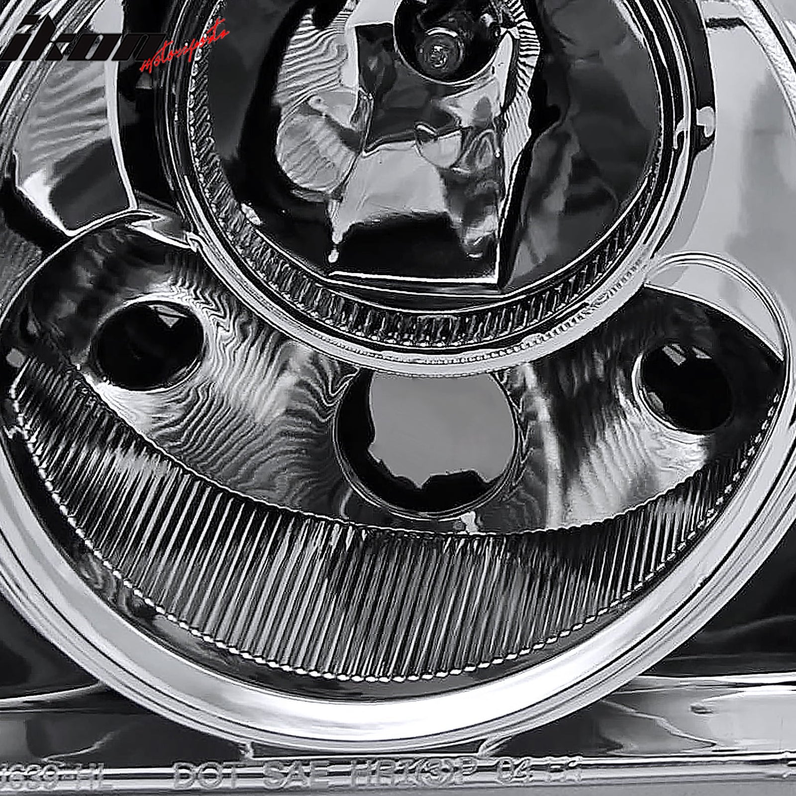 2005 - 2010 Chrysler 300 Clear Chrome Front Projector Head Lights PairIkon Motorsports