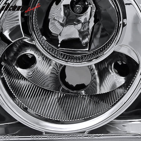 2005 - 2010 Chrysler 300 Clear Chrome Front Projector Head Lights PairIkon Motorsports