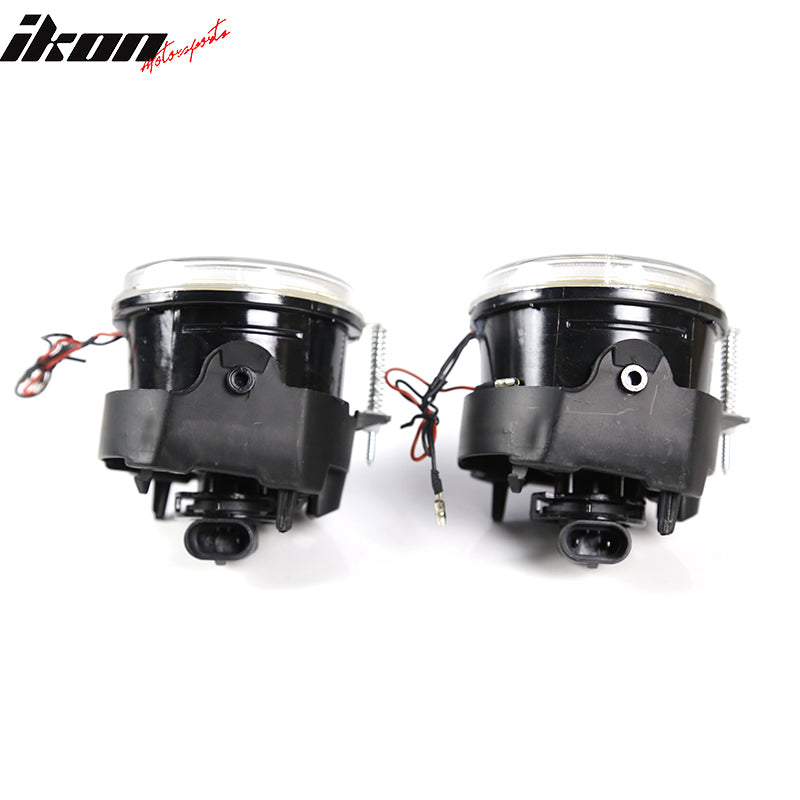 Fits 05-10 Dodge Caravan Challenger Charger Avenger Caliber LED Halo Fog Lights Ikon Motorsports Fits 05-10 Dodge Caravan Challenger Charger Avenger Caliber LED Halo Fog Lights Ikon Motorsports