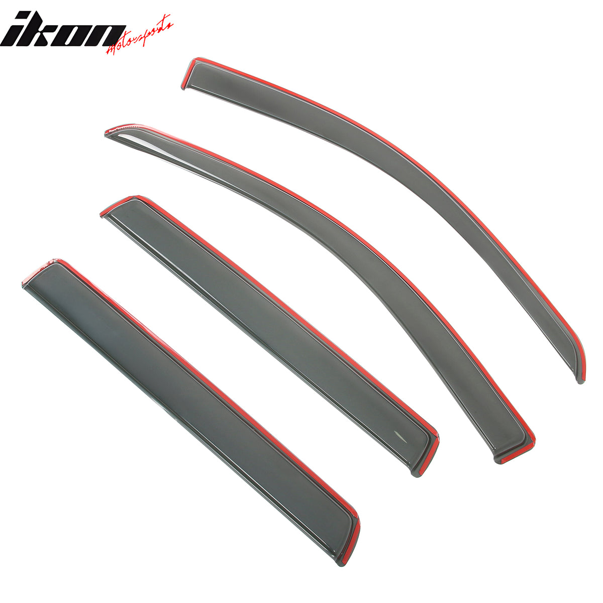 Fits 05-10 Jeep Grand Cherokee In Channel Window Visors Rain Shade Deflectors