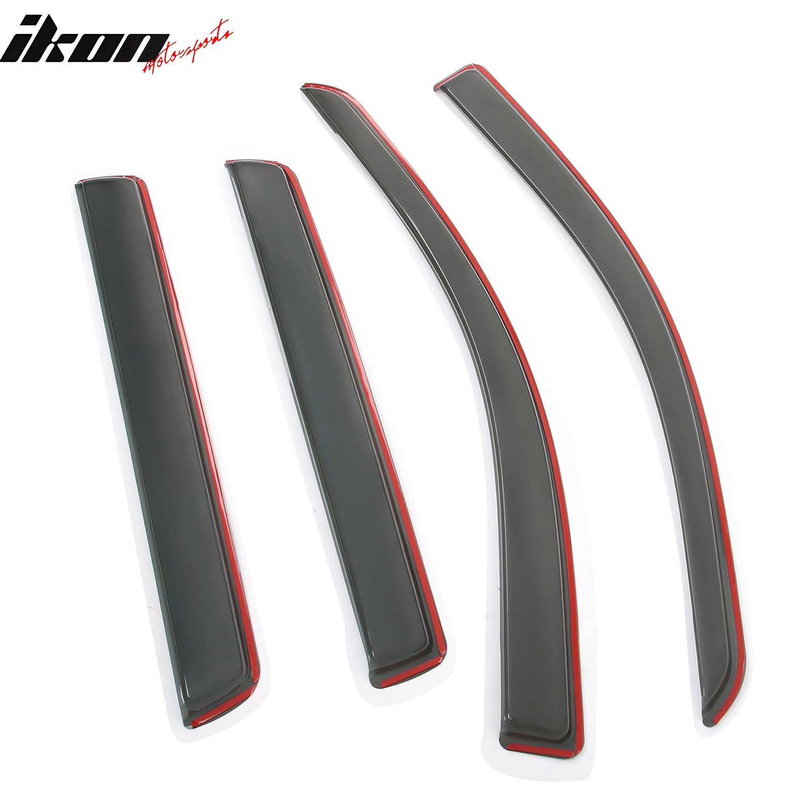 Fits 05-10 Jeep Grand Cherokee In Channel Window Visors Rain Shade Deflectors