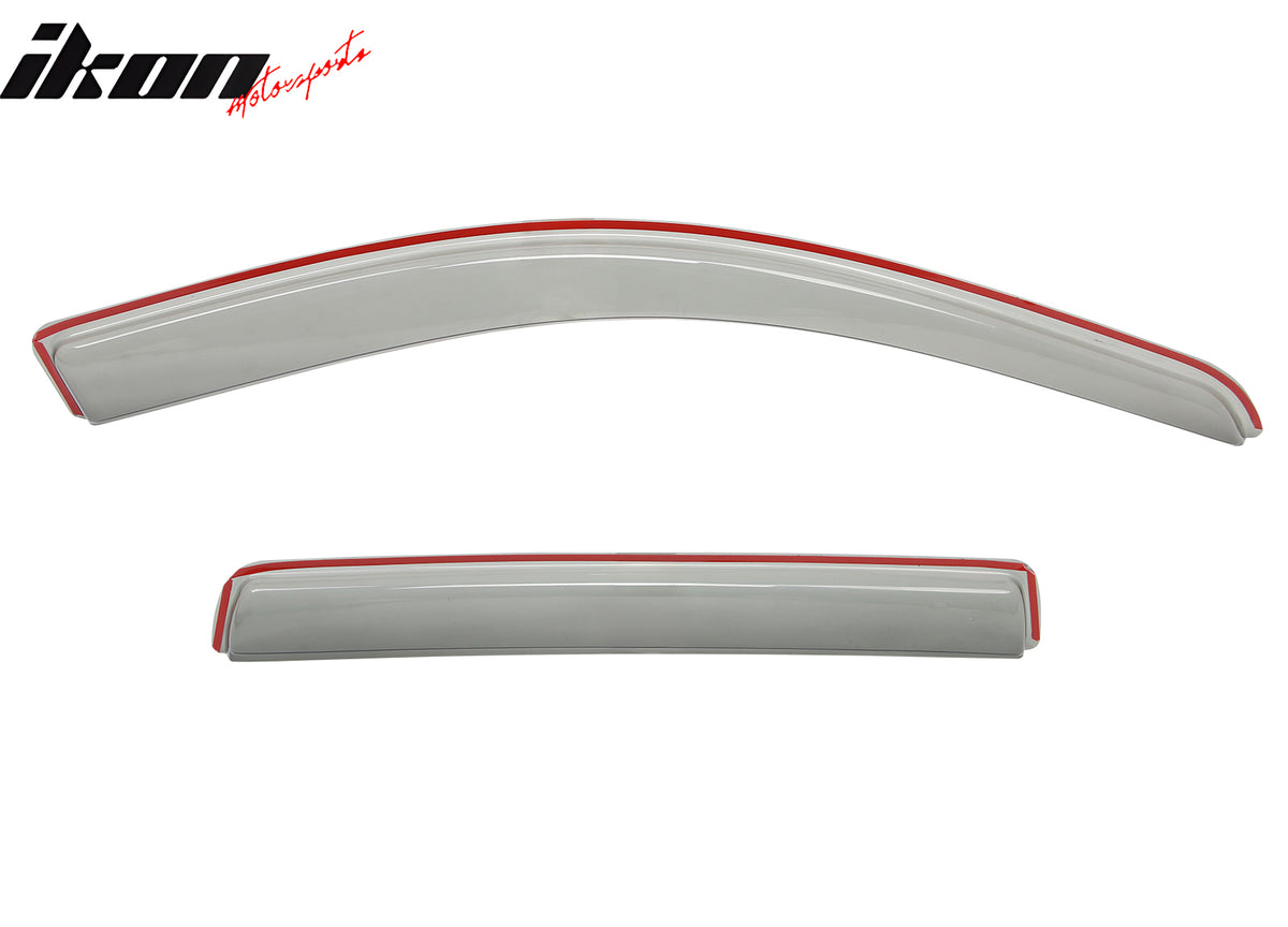 Fits 05-10 Jeep Grand Cherokee In Channel Window Visors Rain Shade Deflectors