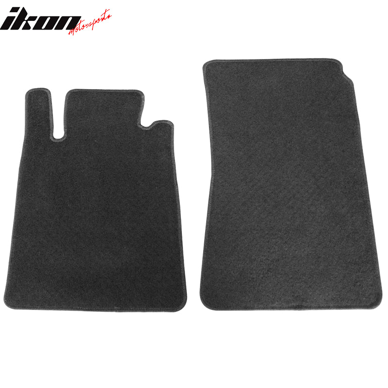 Custom Fit Floor Mats Compatible With 2005-2010 Mercedes-Benz SLK Class, Nylon Black Front Rear Carpet by IKON MOTORSPORTS, 2006 2007 2008 2009