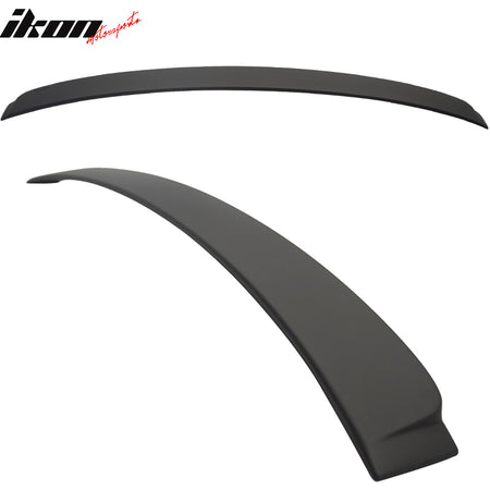 Roof Spoiler Compatible With 2006-2011 BMW E90 3-Series Sedan, AC-S Style ABS Matte Black Rear Spoiler Deck Lip Wing by IKON MOTORSPORTS, 2007 2008 2009 2010