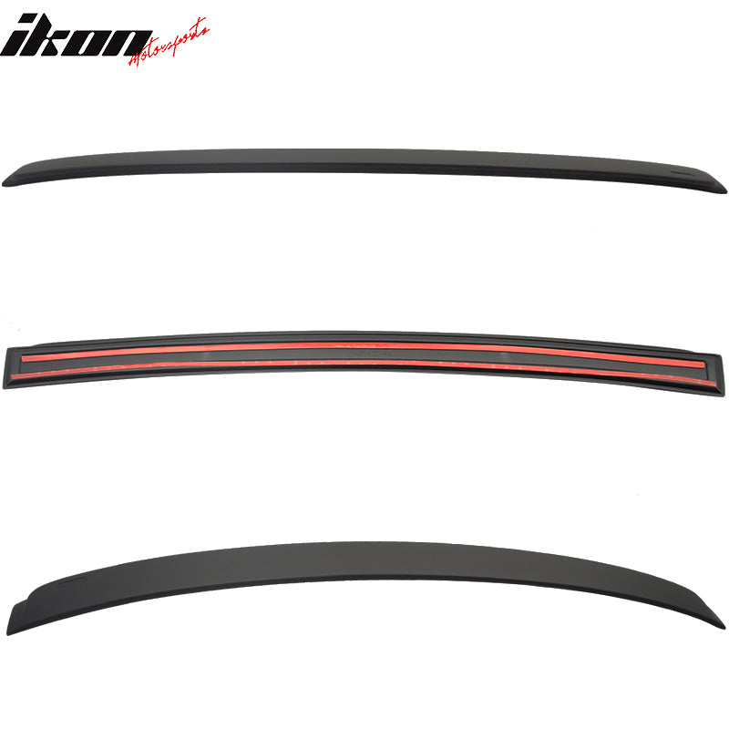 Fits 06-11 BMW E90 3-Series 4-Door AC Style Matte Black Rear Roof Spoiler ABS