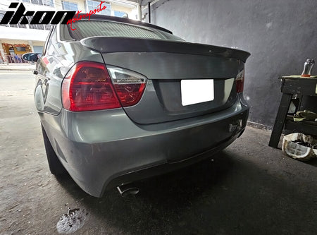 Fits 06-11 BMW 3 Series E90 Sedan AC Style Rear Trunk Spoiler + Roof Spoiler ABS