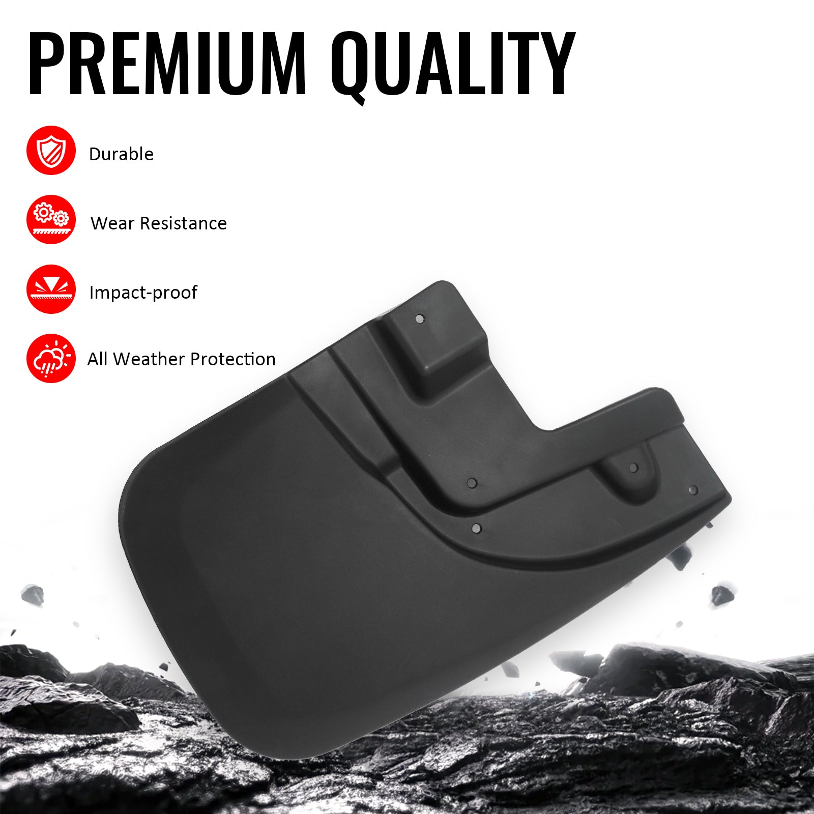 Fits 05-15 Toyota Tacoma W/OEM Fender Flares Mud Flaps Wheel Arch Splash Guards