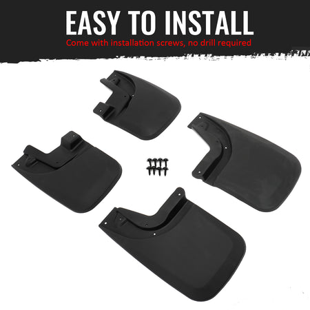 Fits 05-15 Toyota Tacoma W/OEM Fender Flares Mud Flaps Wheel Arch Splash Guards