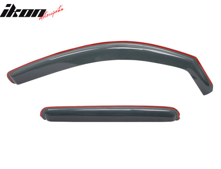 Fits 05-15 Toyota Tacoma Double Cab In-Channel Window Visors Acrylic Rain Shade