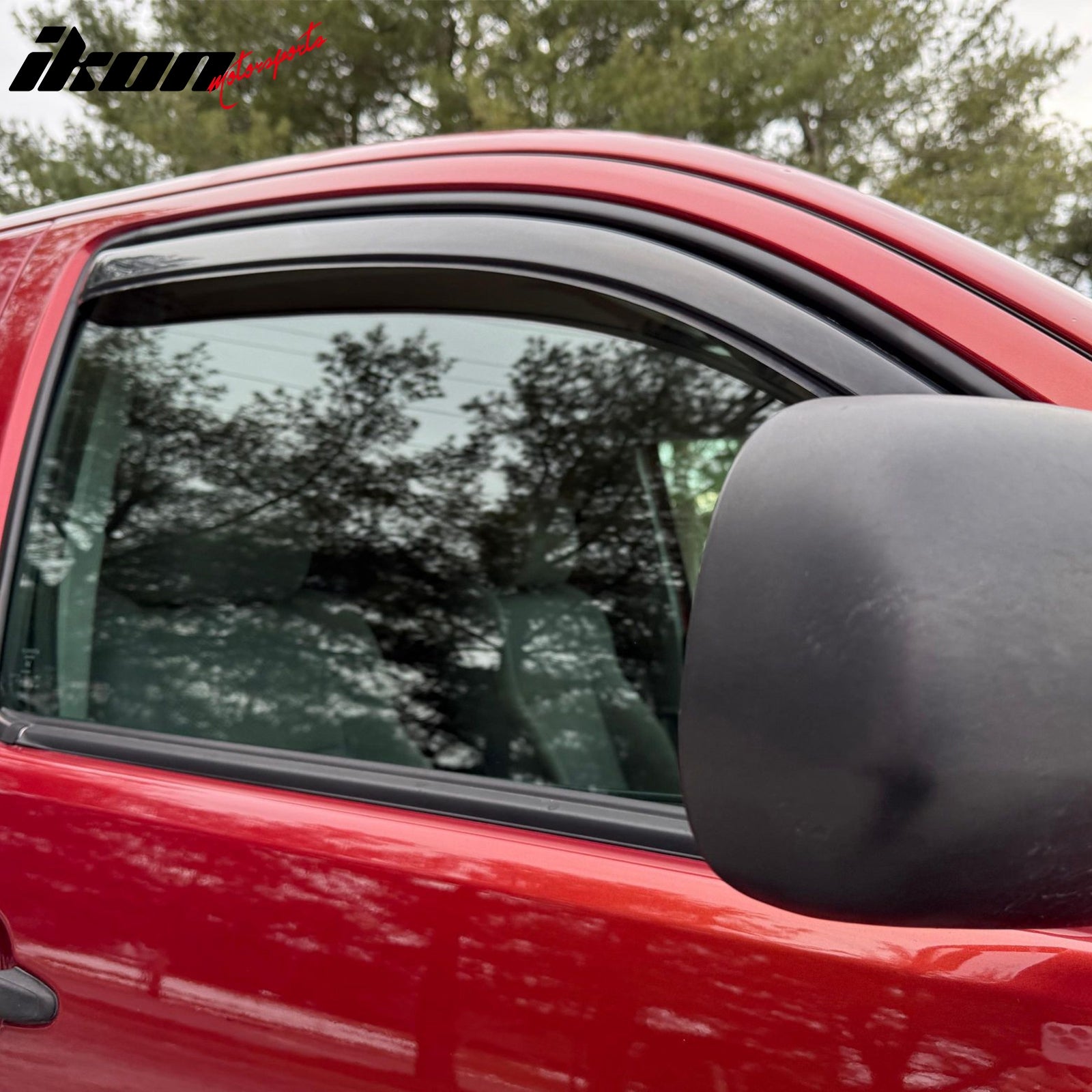 For 05-15 Toyota Tacoma Extended Cab Window Visors In-Channel Rain Sun Deflector