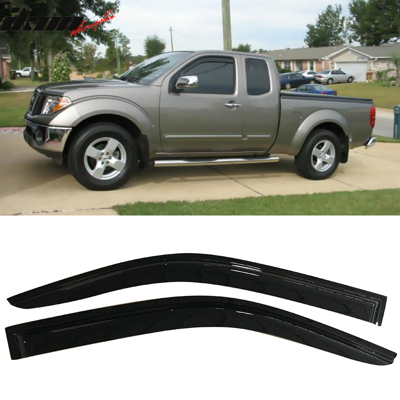 2005-2021 Nissan Frontier D40 Extended Cab 2PCS Visor Windows Acrylic