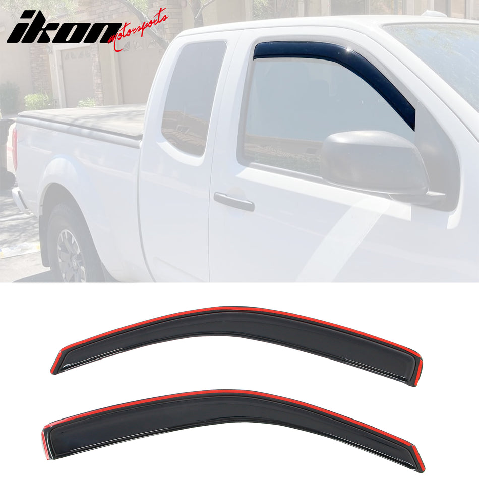 2005-2021 Nissan Frontier King Cab Window Visor In-Channel Rain Guard