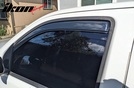 Fits 05-21 Nissan Frontier King Cab Window Visor In-Channel Deflector Rain Guard