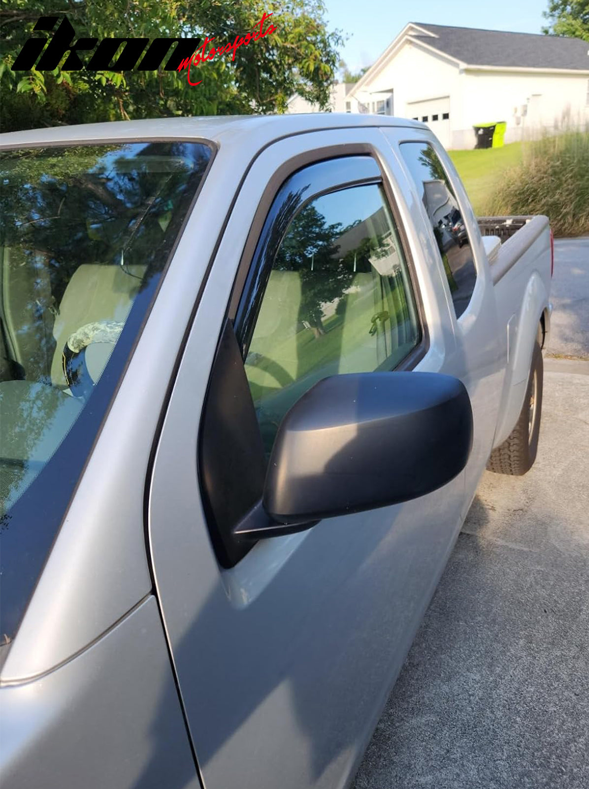 Fits 05-21 Nissan Frontier King Cab Window Visor In-Channel Deflector Rain Guard