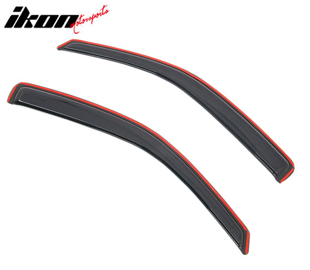 Fits 05-21 Nissan Frontier King Cab Window Visor In-Channel Deflector Rain Guard