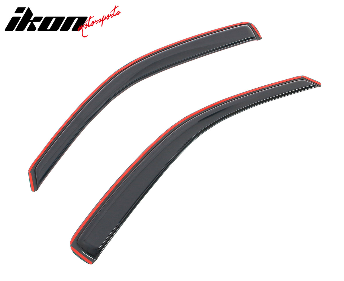 Fits 05-21 Nissan Frontier King Cab Window Visor In-Channel Deflector Rain Guard