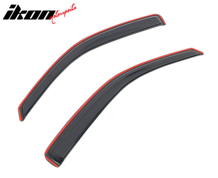 Fits 05-21 Nissan Frontier King Cab Window Visor In-Channel Deflector Rain Guard