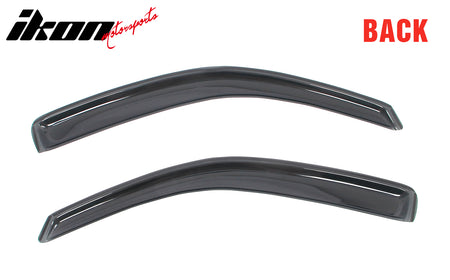 Fits 05-21 Nissan Frontier King Cab Window Visor In-Channel Deflector Rain Guard