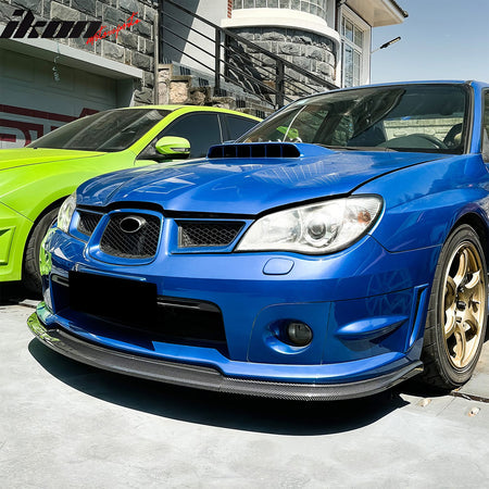 Fits 06-07 Impreza WRX STI Front Bumper Lip Chin Splitter PP Carbon Fiber Print