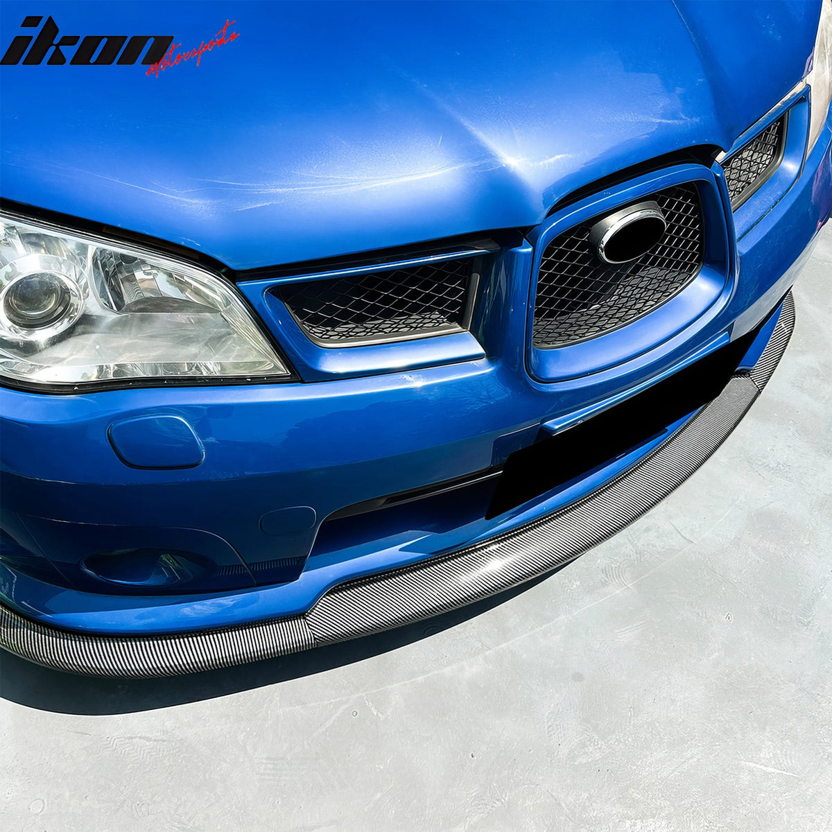 Fits 06-07 Impreza WRX STI Front Bumper Lip Chin Splitter PP Carbon Fiber Print
