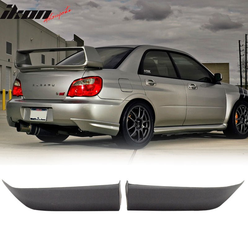2006 - 2007 Subaru Impreza WRX Rear Bumper Lip Splitter Valance SpatsIkon Motorsports