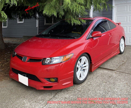 Fits 06-08 Honda Civic Coupe Mugen Style Unpainted Front Bumper Lip Spoiler PU