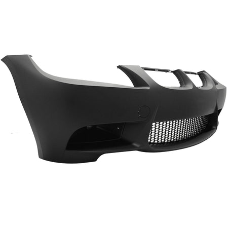 Front Bumper Conversion Compatible With 2006-2008 BMW 3 SERIES E90 E91 PRE LCI NON PDC BUMPERS, M3 Style PP Black Bumper Cover Conversion Bodykit by IKON MOTORSPORTS, 2007