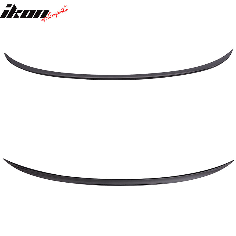 Fits 06-08 BMW E90 3 Series Trunk Spoiler+Front Splitters Painted #668 Jet Black