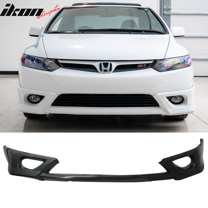 2006-2008 Honda Civic Coupe Front Lip HF-P Style Unpainted Lip Splitter PU