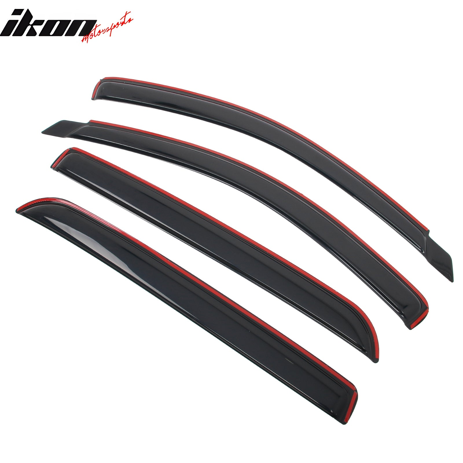 Fits 06-09 Dodge Ram 1500 2500 3500 Mega Cab Window Visors Deflectors In Channel