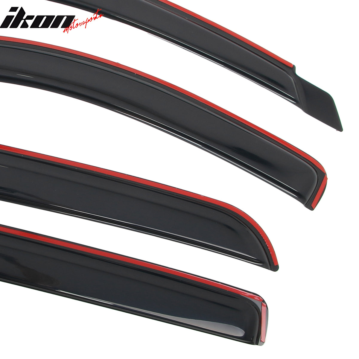 Fits 06-09 Dodge Ram 1500 2500 3500 Mega Cab Window Visors Deflectors In Channel
