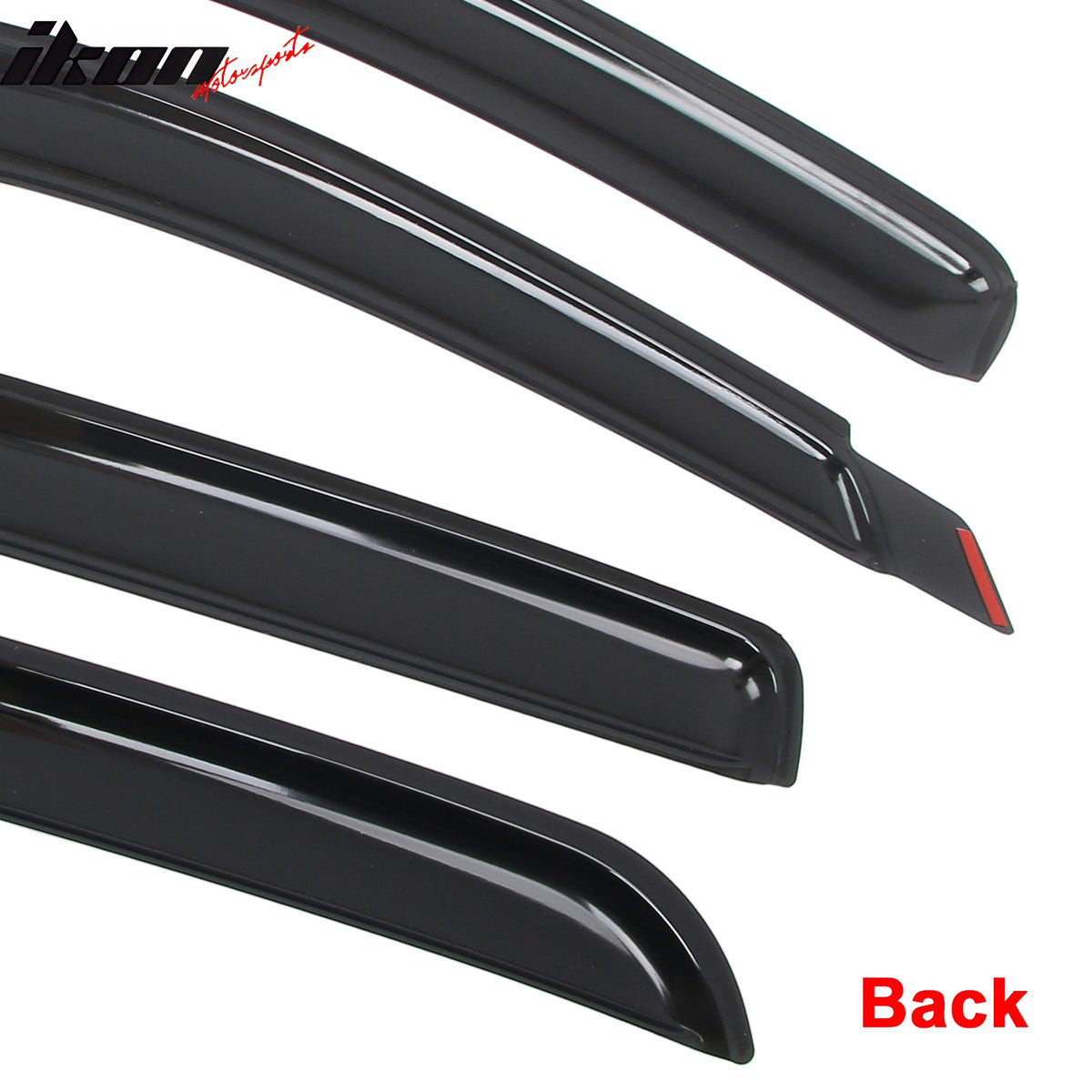 Fits 06-09 Dodge Ram 1500 2500 3500 Mega Cab Window Visors Deflectors In Channel