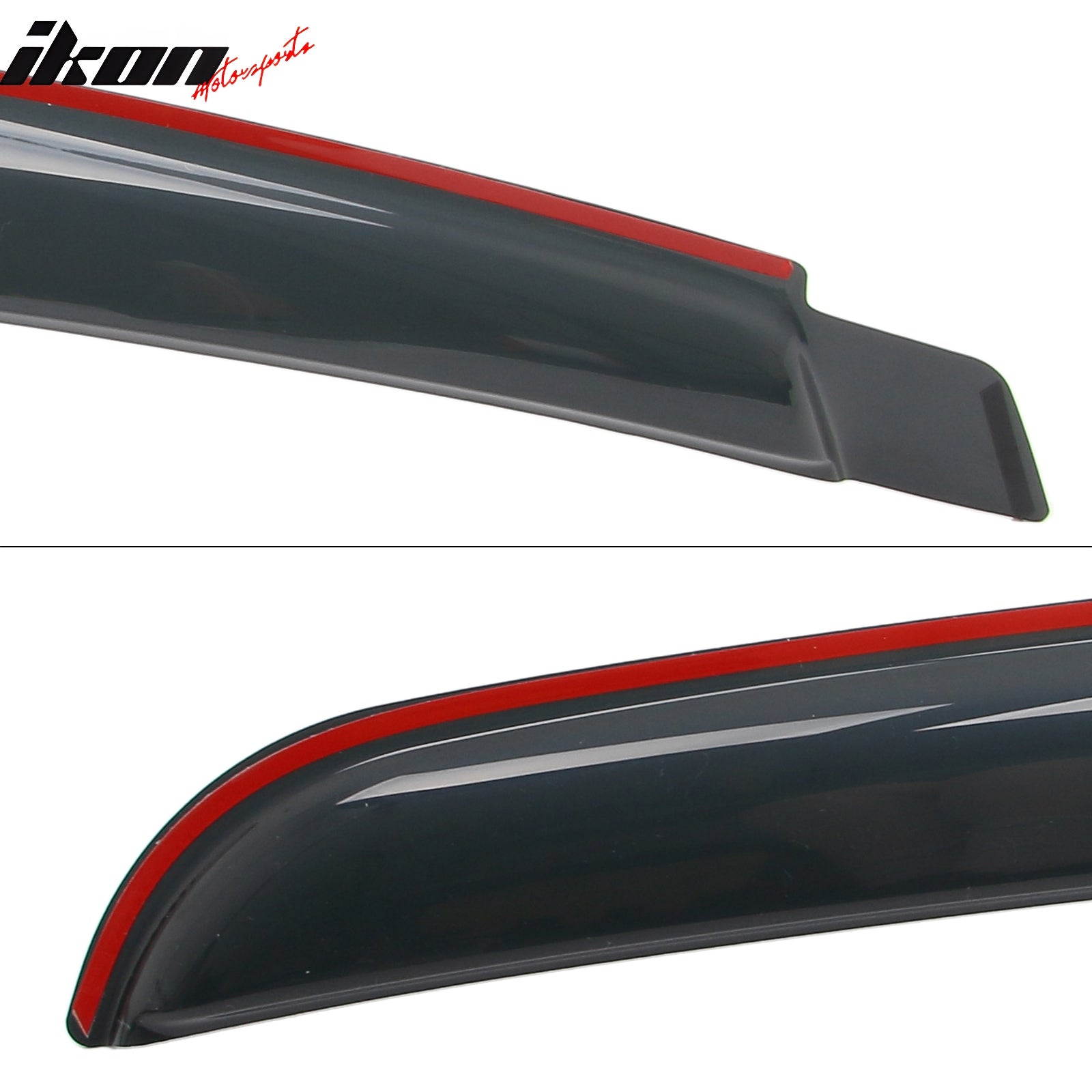 Fits 06-09 Dodge Ram 1500 2500 3500 Mega Cab Window Visors Deflectors In Channel