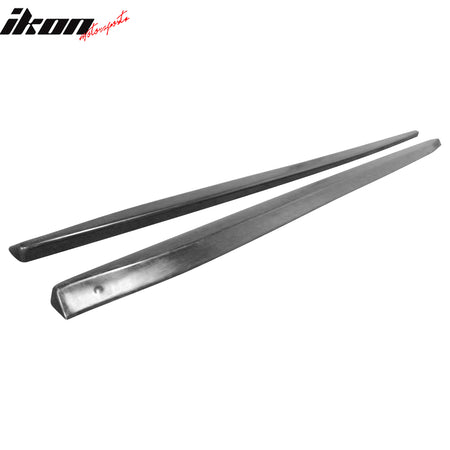 Fits 06-10 Audi S8 D3 MX Side Skirts Extension Bottom Line Rocker Panel Black PU