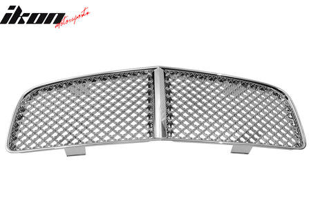 Fits 06-10 Dodge Charger Mesh Grille Front Upper Bumper Hood Grill Chrome ABS