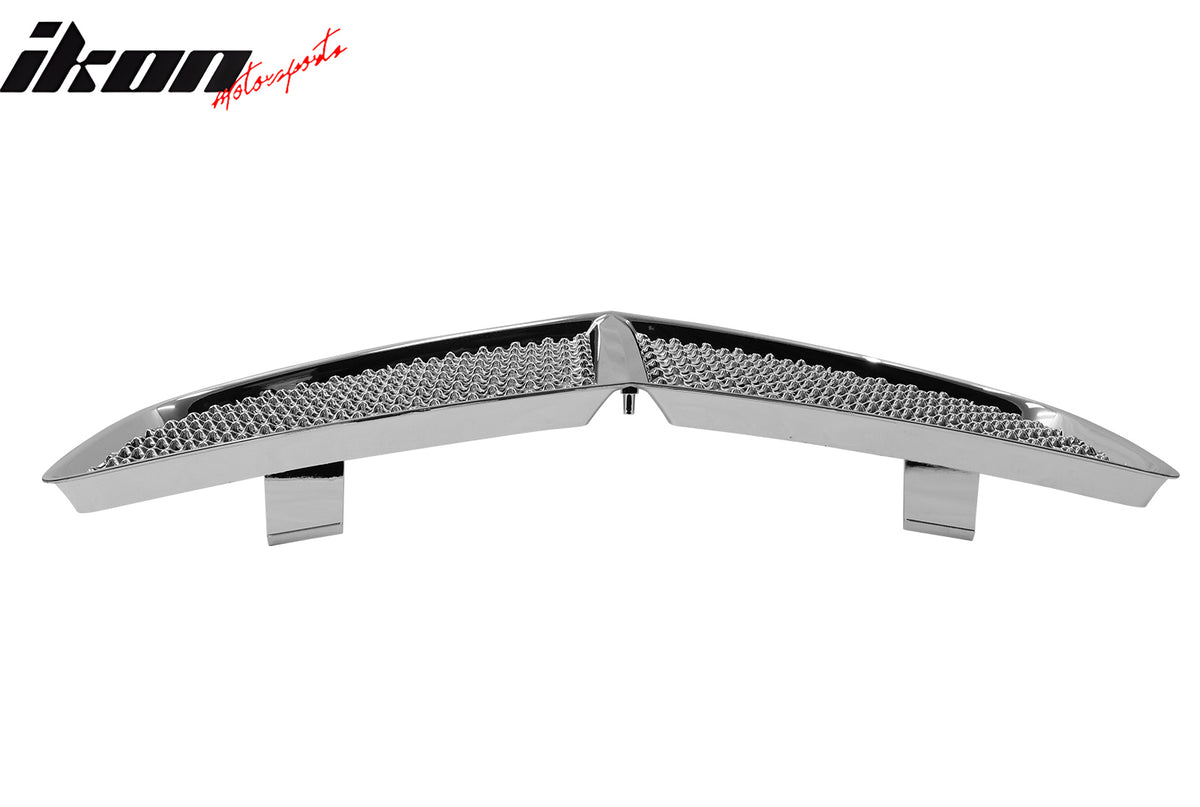 Fits 06-10 Dodge Charger Mesh Grille Front Upper Bumper Hood Grill Chrome ABS