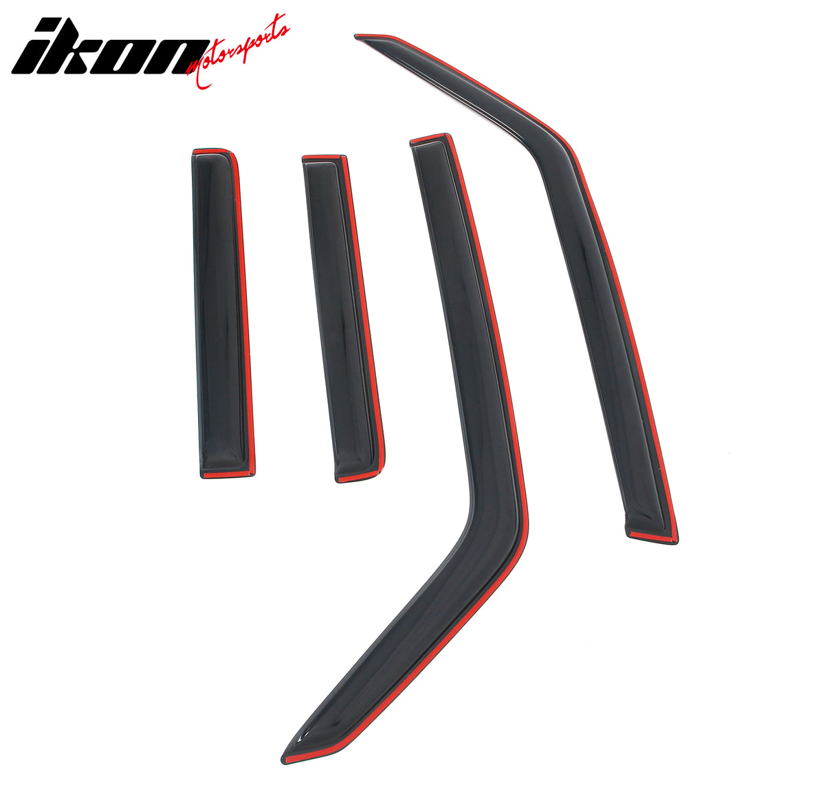 Fits 06-10 Jeep Commander In-Channel Side Window Deflectors Acrylic Rain Shade