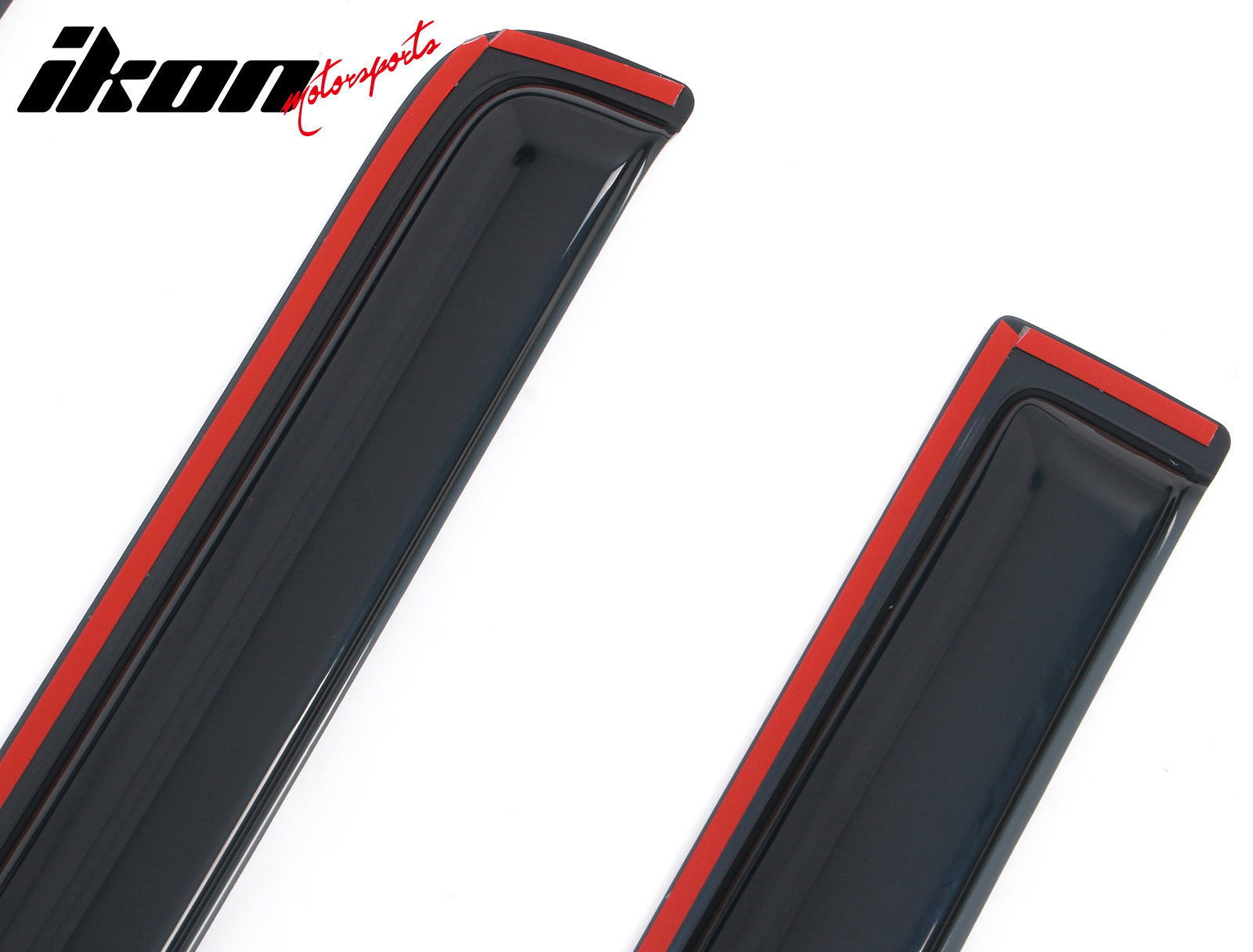 Fits 06-10 Jeep Commander In-Channel Side Window Deflectors Acrylic Rain Shade