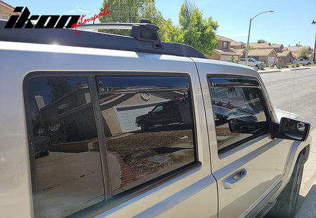 Fits 06-10 Jeep Commander In-Channel Side Window Deflectors Acrylic Rain Shade