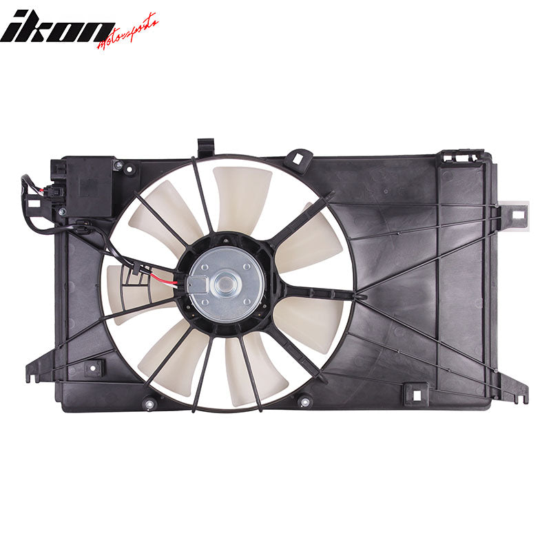 IKON MOTORSPORTS Radiator Cooling Fan Assembly Replacement for 2006-2010 Mazda 5 2.3L With PWM, LFB7-15-025B MA3115137 Automotive Engine Fans, Black