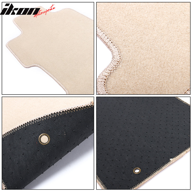 Fits 06-11 Honda Civic 8th Beige Nylon Floor Mats Liner Front Back Row Carpets